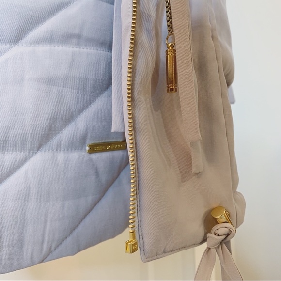 Puffy Padded Mini Grey Skirt with tassle detail - Picture 7 of 9